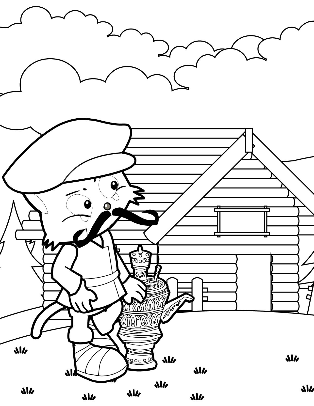 peasant coloring pages - photo #31