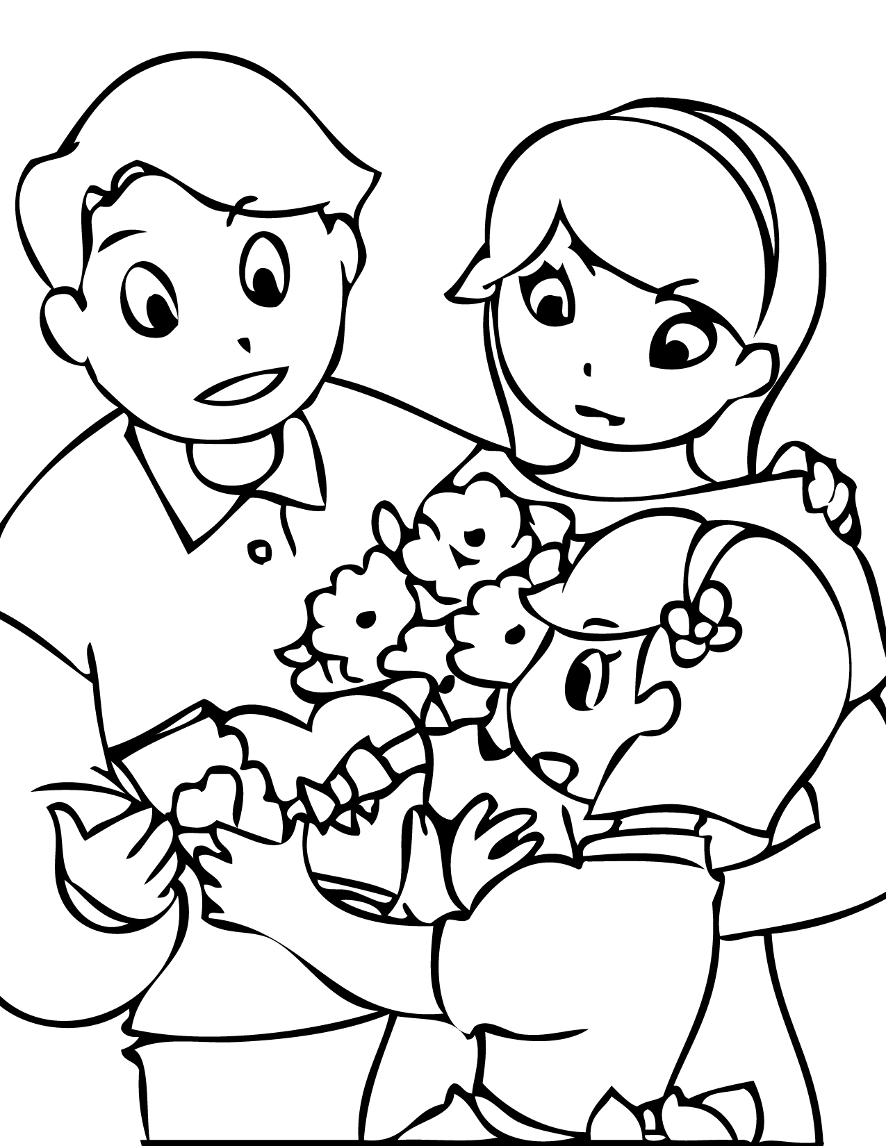 valentine coloring pages for kids to parents - photo #1