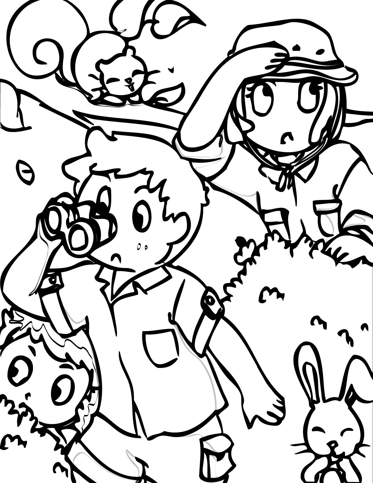 safari people coloring pages - photo #8