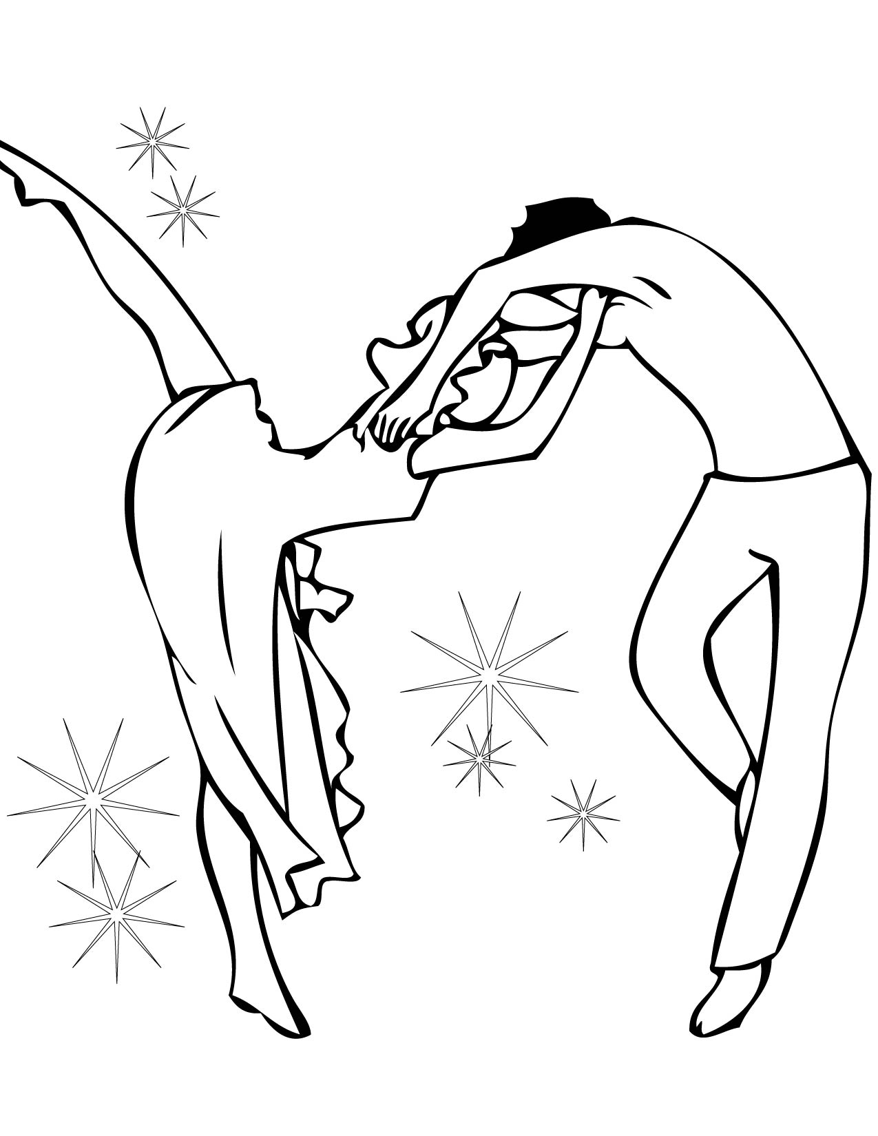 dance coloring pages jazz - photo #6