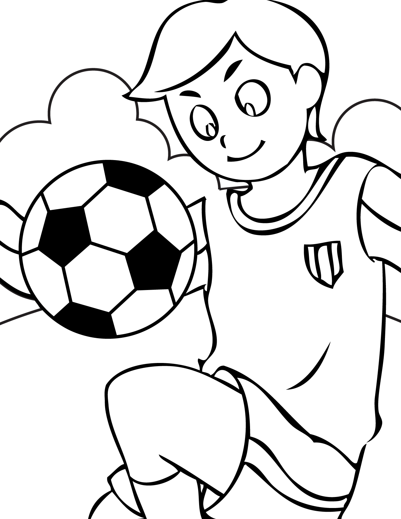 Soccer Coloring Page Handipoints