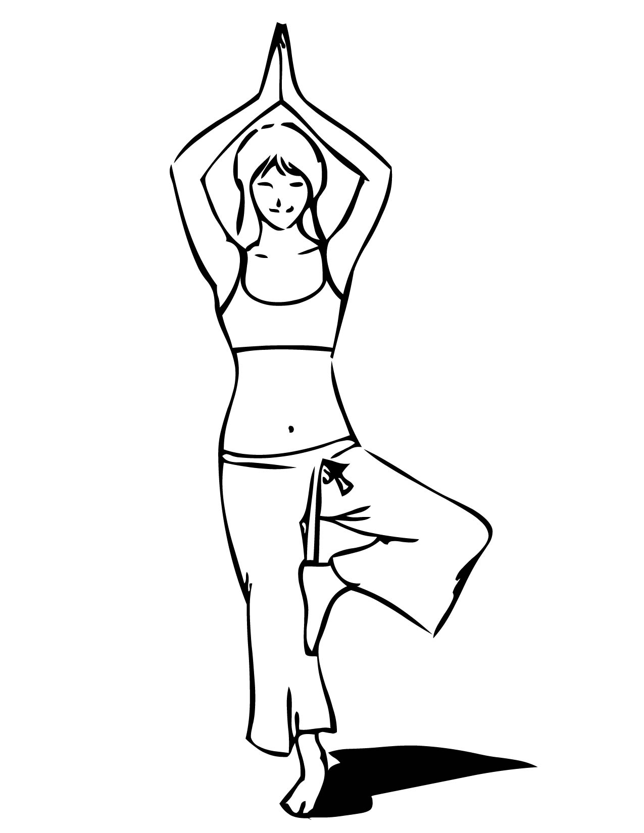 yoga for kids coloring pages - photo #22