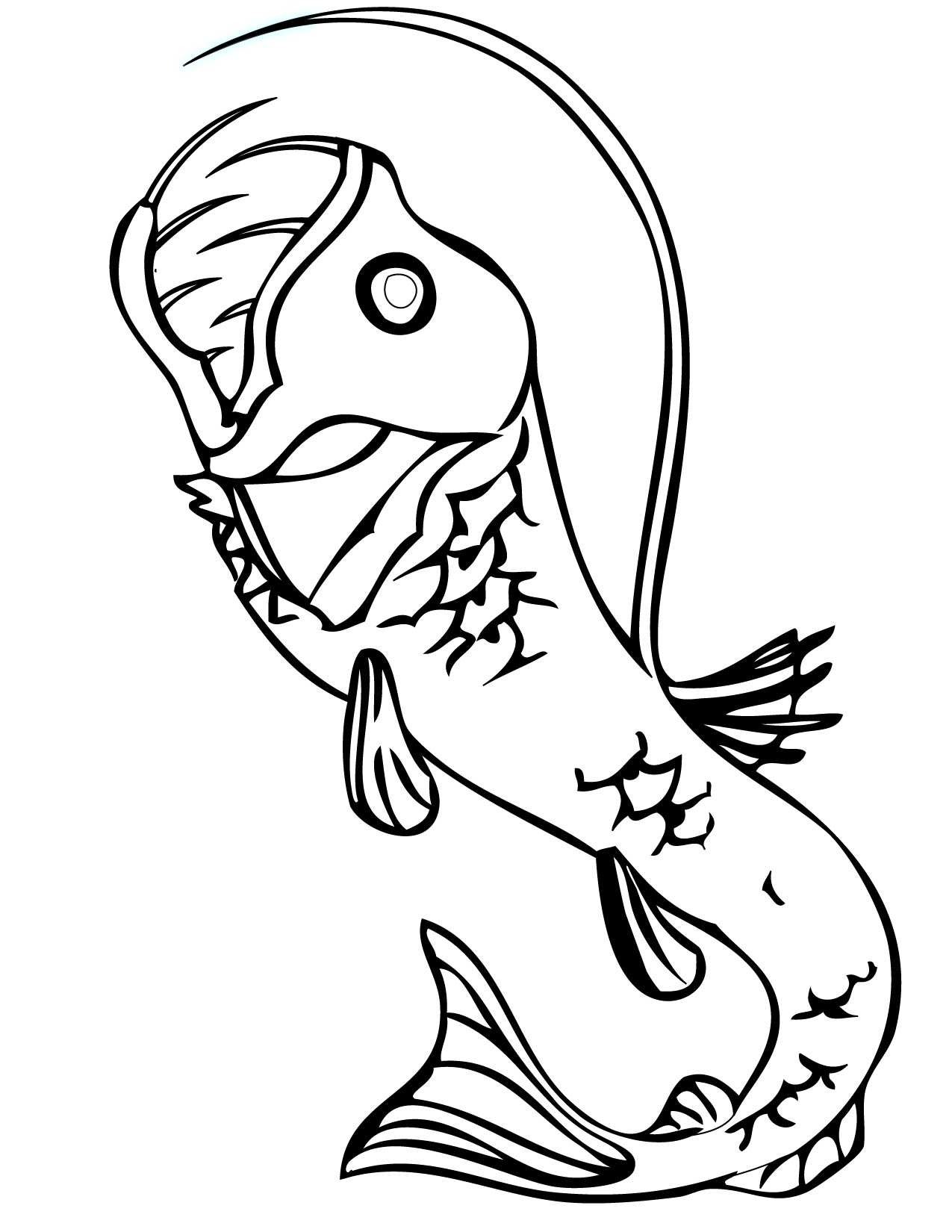 labeled diagram viper fish coloring pages - photo #13