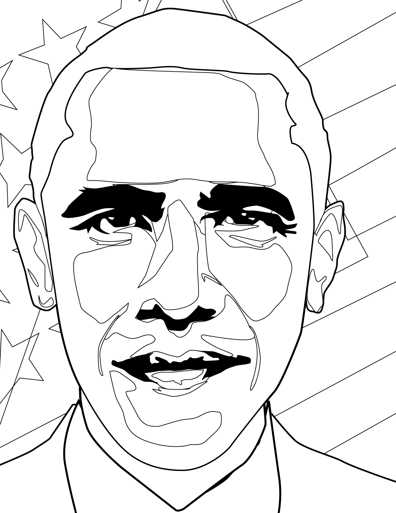 obama and coloring pages - photo #33